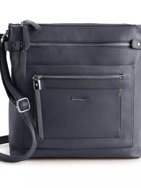 Navy Blue Rosetti Zoya Large Crossbody Bag with Multiple Pockets